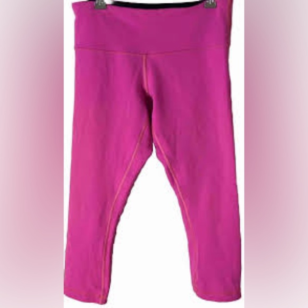 Lululemon Sonic pink leggings Reversible